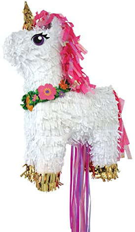 (BOX20) (Dino2) Pinata Pull Magic Unicorn Deluxe