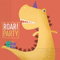 Procos 10067622 90248 - Servietten Dinosaurier, 20 Stück, Größe 33 x 33 cm, Papierservietten mit Motiv, Dinos, Roar Party, Tischdekoration, Mundtuch