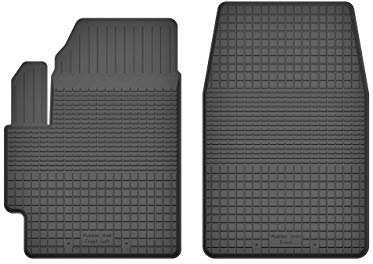 2 Stück Gummifußmatten Vorne kompatibel mit Mazda 2 (II) Bj. 2007-2014 ideal angepasst
