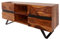 invicta INTERIOR Massives TV-Lowboard Amazonas 160cm braun Sheeshamholz mit Baumkante TV-Board Fernsehschrank