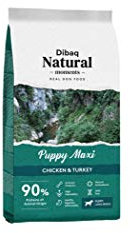 Dibaq Natural Moments Dog Puppy Maxi - Huhn & Pute Hundefutter - Speziell für Welpen großer Rasse - 100 % natürlich - 3 kg