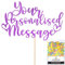 Any Text Personalised Glitter Cake Topper - Purple Name, Age, Words Glitter Cake Decoration and Sprinkles - Happy Birthday Decorations - Personalised Toppers for Cakes by Cakeshop