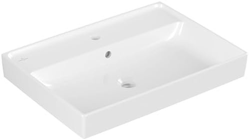 Villeroy & Boch Collaro Waschbecken, 650 x 470 mm, mit Überlauf, ungeschliffen, 4A3365; Farbe: Weiß Ceramicplus
