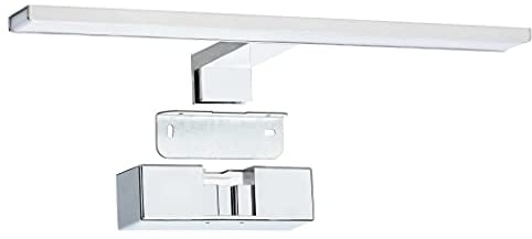SEBSON® LED Spiegelleuchte 40cm Badezimmer IP44, Spiegel Schrankbeleuchtung + Wandlampe + Klemmleuchte, neutralweiß 4000K 8W 600lm 230V Aluminium, Schminklicht