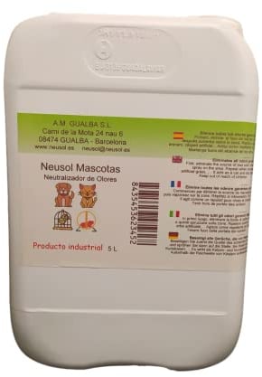 Neusol Mascotas - Haustiere - Geruchsvernichter Urin KOT Erbrochenes... Hunde Katzen (5 L)