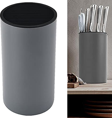 Messerblock,Round Knife Block,Knife Holder Ohne Messer Für alle Küchenmesser geeignet,hält Messer organisiert und sauber,22.5x 11 x 11 cm