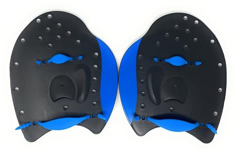 AQASKIN Palette Nuoto Allenamento Resistenti e Leggere – Piscina e Mare – Ideali per Adulti e Ragazzi – Unisex (L, Quantità 1 Coppia)