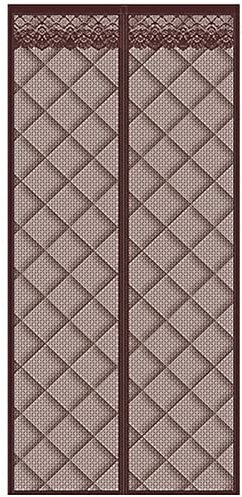 SJASD Thermique Isolation Phonique Rideau De Porte,Magnétique d'hiver Rideau De Partition Coupe-Vent Isolation Phonique Rideau De Porte Isolant Auto-amorçant sans Perçage,B,110x210cm(43x83inch)