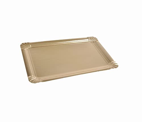 1001KDO POUR LA MAISON Set de 5 Plateaux Carton Or