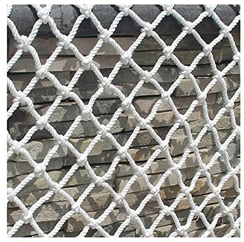 PHONME Isolation Netz Sicherheitsnetz Universal Schutz Netz Seil Netz Outdoor Für Schiene Balkon Geländer Treppen Spielplatz Kinder Innendekoration Outdoor 5cm*6mm(Size:1 * 1m (3 * 3ft)