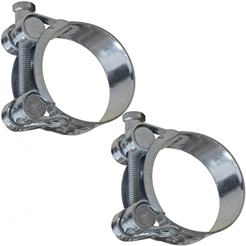 AERZETIX - C63809-2er-Satz Schraubschellen mit zapfen 64-67 mm - Bandbreite 22 mm - aus stahl - silberfarben - flüssigkeiten flachschlüssel rohre schächte belüftung