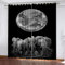 GIOVIA 3D Elefant Vorhänge Abdunkelnde Planet Elefant Kindervorhänge Vorhang mit ösen 2er Set Gardinen Blickdicht Verdunkelungs für Kinderzimmer Schlafzimmer Wohnzimmer B 110 X H 95 cm