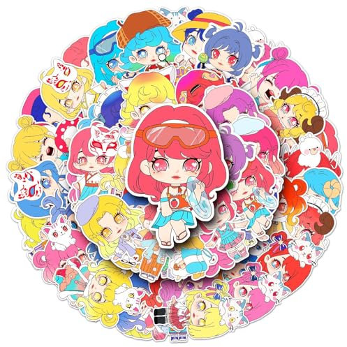Blind Box Doll Stickers for Laptop (50 PCS),Gift for Children Teens Adults Girl Boys,Waterproof Stickers for Water Bottle,Doll Vinyl Stickers for Scrapbook,Skateboard,Bike,Phone,Dairy