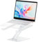urmust Basics Adjustable Ergonomic Laptop Stand,Laptop Stand Adjustable Height, Ergonomic Air-Ventilated Laptop Riser Holder for Desk, For Laptops 10 (25.4 cm) - 15.6 Inches (39.6 cm), Silver