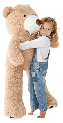 MKS. Riesen Teddybär XXL Kuschelbär 100 cm groß Plüschbär - Original Teddy Bär Braun (100 cm)
