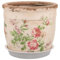 RORPOIR Retro Rose Ceramic Planter Pot with Drainage Holes and Saucers Ceramic Flower Pots for Indoor Outdoor Use for Garden Office and Home Decor