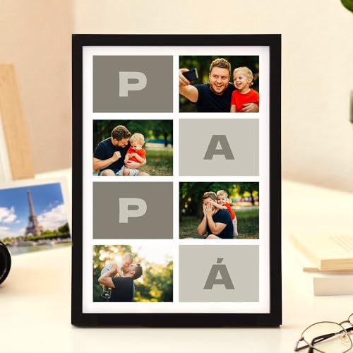 Transparent Gift Placa Personalizada para el Día del Padre con Fotos. Regalos Originales para Hombre. Regalos Cumpleaños. Regalo Día del Padre. Placa de Metacrilato Transparente