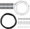 Cavo Freno Bicicletta Universale 2.5M, Guaina per Cavi Cambio Bici 2M, 1.1/1.7M Filo Freno Anteriore Posteriore, 1.55/2.1M Cavo Deragliatore, Kit Guaina Freni per Bici da Montagna da Strada (Nero)