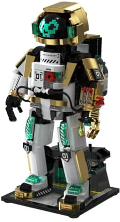 barweer Klemmbausteine Space Astronaut Bausteine Set,Technik Weltraum Astronaut Modell Heimdekoration Set für Erwachsene