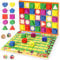 Ophy Brettspiele - Kinderspiel 2 in 1 Brettspiel und Gesellschaftsspiel für Mädchen Jungen, Schneckenrennen Reisespiele 2-6 Spieler, Montessori Holzspielzeug Spielzeug ab 2 3 4 5 6 Jahre