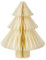 Logbuch-Verlag cremefarbener Weihnachtsbaum aus Papier Honeycomb Tannenbaum weiß Creme Baum Miniatur modern 18 cm