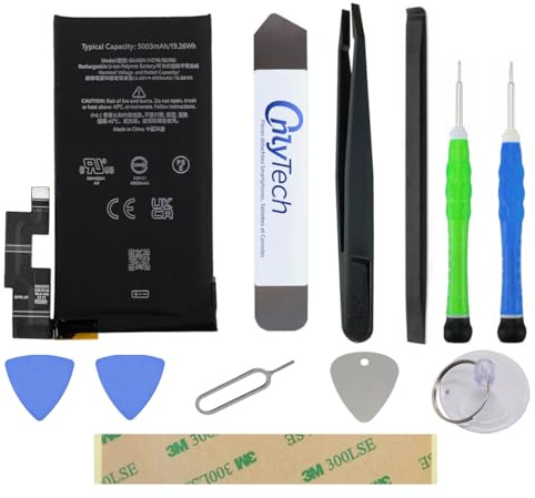 OnlyTech - G63QN Premium Replacement Battery Repair Kit for Google Pixel 6 Pro - 5003mAh - Original Quality with 10 Tools and Adhesive