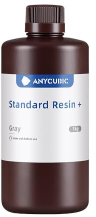 ANYCUBIC Standard Resin Plus 1000g 2PCS, 3D Drucker Resin, 405nm LCD SLA Rapid UV Aushärtung Resin, Hochpräzises und schnelles Photopolymer Harz für LCD/DLP/SLA 3D Druck, Grau+Transluzent