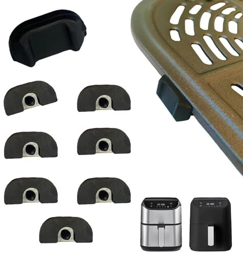 HEISENLIN Air Fryer Silicone Rubber Feet for Bella Pro Series 6QT Digital Air Fryers, Upgraded Air Fryer Rubber Bumpers, Rubber Legs Pads Pieces Stops Stoppers Spacers for 6QT Square Bella Air Fryer
