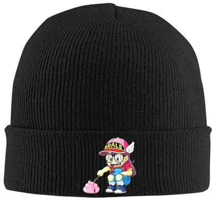 HEBUOUI Herren Bean Hat für Winter Wärme Arale Poop Dr Slump Hüte Herbst Winter Mütze Warm Unchi-kun Anime Kappe Unisex Acryl Strickmützen Geschenk