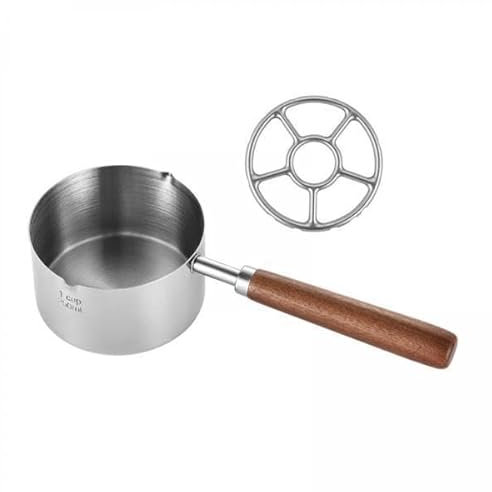 FLCPJGV 2x Mini Casseruola in Acciaio Inossidabile per Caffè, Scaldalatte, Piccola Zuppiera, Caffettiera Turca per La Casa