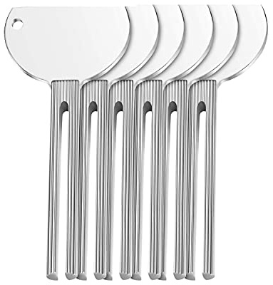 Pesderty 6 Pieces of Metal Toothpaste Squeezer Toothpaste Squeezer Key Roller Tube Paste Paint Squeezer Household Toilet Tools