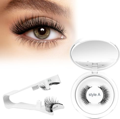Higu clace Magnetische-Wimpern, Magnet-Wimpern, Magnet-Wimpern-Ohne-Eyeliner, Magnetische-Wimpern-mit-Applikator, Wimpern -Magnetisch Natürlicher Look,Kein Kleber erforderlich Wimpern-Magnetic(A)