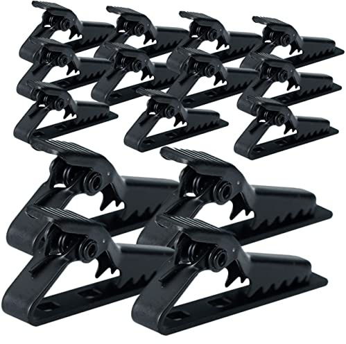 Abaodam 15pcs Mic Clip Microphone Clamp Iron Holder for Lapel Microphone Clip Use