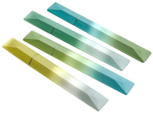 Fondatore Evidenziatore Penna 4 pezzi set con colori vivaci e strano punta per le note di diario e scrittura creativa (Menta e lime)