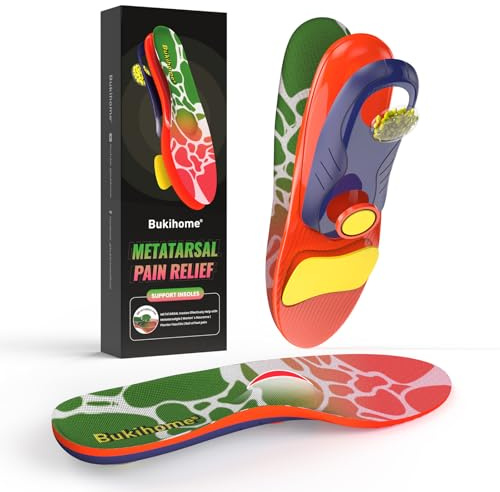 Plantillas Metatarsianas con Almohadilla Antepié & Amortiguación Talón | Alivio Metatarsalgia y Soporte Vorfuß | Talla S (37-38)​