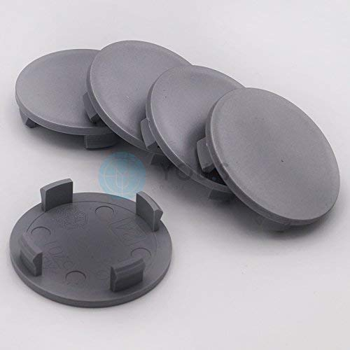 5 x Nabenkappen Nabendeckel Felgendeckel 57,0-51,5 mm - silber