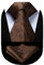 HISDERN Herren Hochzeit Braun Krawatten und Einstecktuch Klassisch Paisley Krawattensatz fur Manner