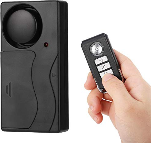 ASHATA Smart Home Tür- und Fenstersensor,MR-04R Drahtlose Smart Fenster Tür Sensor Home Alarm System,Diebstahlsicherung Tür-/Fensteralarm Sicherheit Alarmanlage Vibrationsalarm mit Fernbedienung