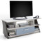 Jugendzimmer TV Lowboard Fernsehschrank Fernsehtisch mit Schubkasten, Sandeiche Nb., weiß, Lava, Denim