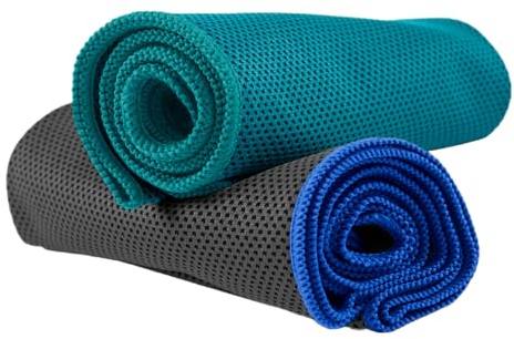 NirvanaShape 1x Kühlendes Handtuch - Mikrofaser Kühltuch als Sporthandtuch für Fitness, Yoga, Sport, Golf - Ice Towel Handtuch mit Kühlfunktion