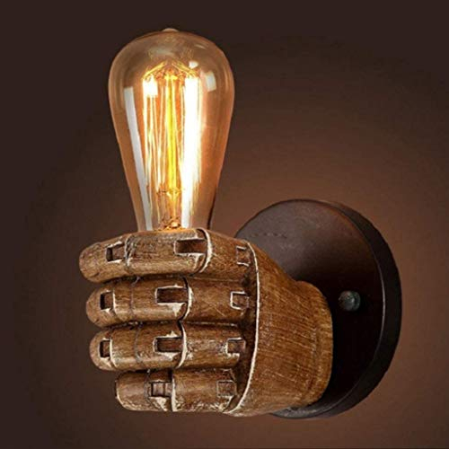 AHQX Retro Antike Faust Wandleuchte Die Vintage Industrielle Wandlampe E27 Edison Birnen Für Korridor Küchen Schlafzimmer Wohnzimmer Wandbeleuchtung Restaurant Café Bar Wand Lampe Hängeleuchte