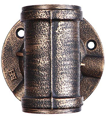 YFMYY Mini Wasserrohrwand-Licht-Scheinwerfer Industrie Retro Vintage-Wand-Lampen-Leuchter Metall Schmiedeeisen Double Head Sconce Wandleuchte for Aisle Loft Bar Restaurant Clothing Store