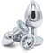 Plug Anal Trío Set Pequeño, Mediano y Grande para Diversión y Experimentación, Juguetes Eróticos Anales Premium para Parejas, Dilatadores Unisex Color Blanco