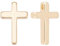 BENECREAT 20PCS Gold Messing Kreuz Charms 18 Karat vergoldete Anhänger 13x8.5x2.5mm Halskette Ohrringe Schmuck Geschenk für Schmuckherstellung DIY Handwerk