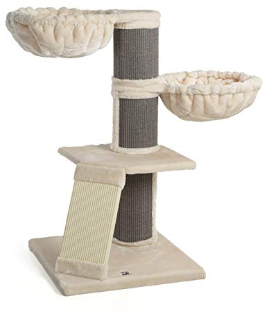 CanadianCat Company | Kratzbaum Regina | beige-anthrazit | ca. 100 x 100 x 108 cm