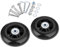 Ersatz Rollen für Koffer Gummi Rollen Räder Ersatz Wheels Rad für Trolley Samsonite Hartschalenkoffer Rollen mit kugellager Ersatzteile Reparatur Set (90*6*24mm Achsenlänge: 35mm und 40mm)