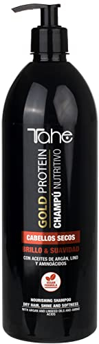 Tahe Gold Protein Nährendes Shampoo für trockenes Haar, Glanz & Geschmeidigkeit, 1000 ml