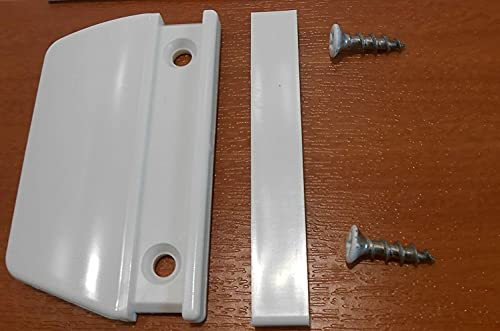 MACO Glasfalzgriff Balkontürgriff Ziehgriff für Terassentür Weiss Pvc +Schraube