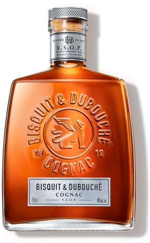 BISQUIT V.S.O.P., Brandy - Cognac Very Superior Old Pale aus dem Hause Bisquit & Dubouché - 4 Jahre in französischen Eichenfässern gelagert - 1 x 0,7 l