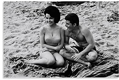 MMMU Frankie Avalon und Annette Funicello Poster, dekoratives Gemälde, Leinwand, Wandkunst, Kunstdruck, Wohnzimmer, Schlafzimmer, ästhetische Poster, 20 x 30 cm